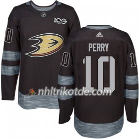 Anaheim Ducks Trikot Corey Perry 10 1917-2017 100th Anniversary Adidas Schwarz Authentic - Herren